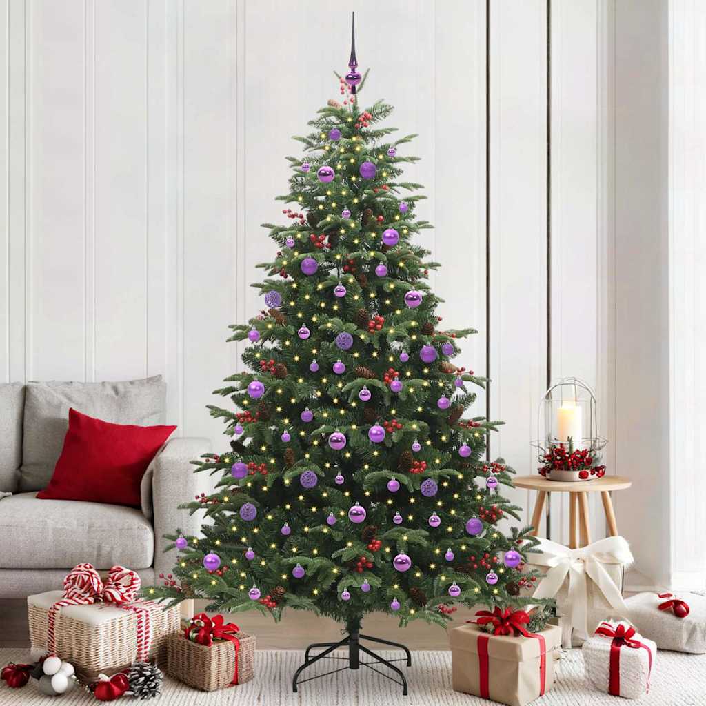 Künstlicher Weihnachtsbaum mit 300 LEDs Grün 210 cm