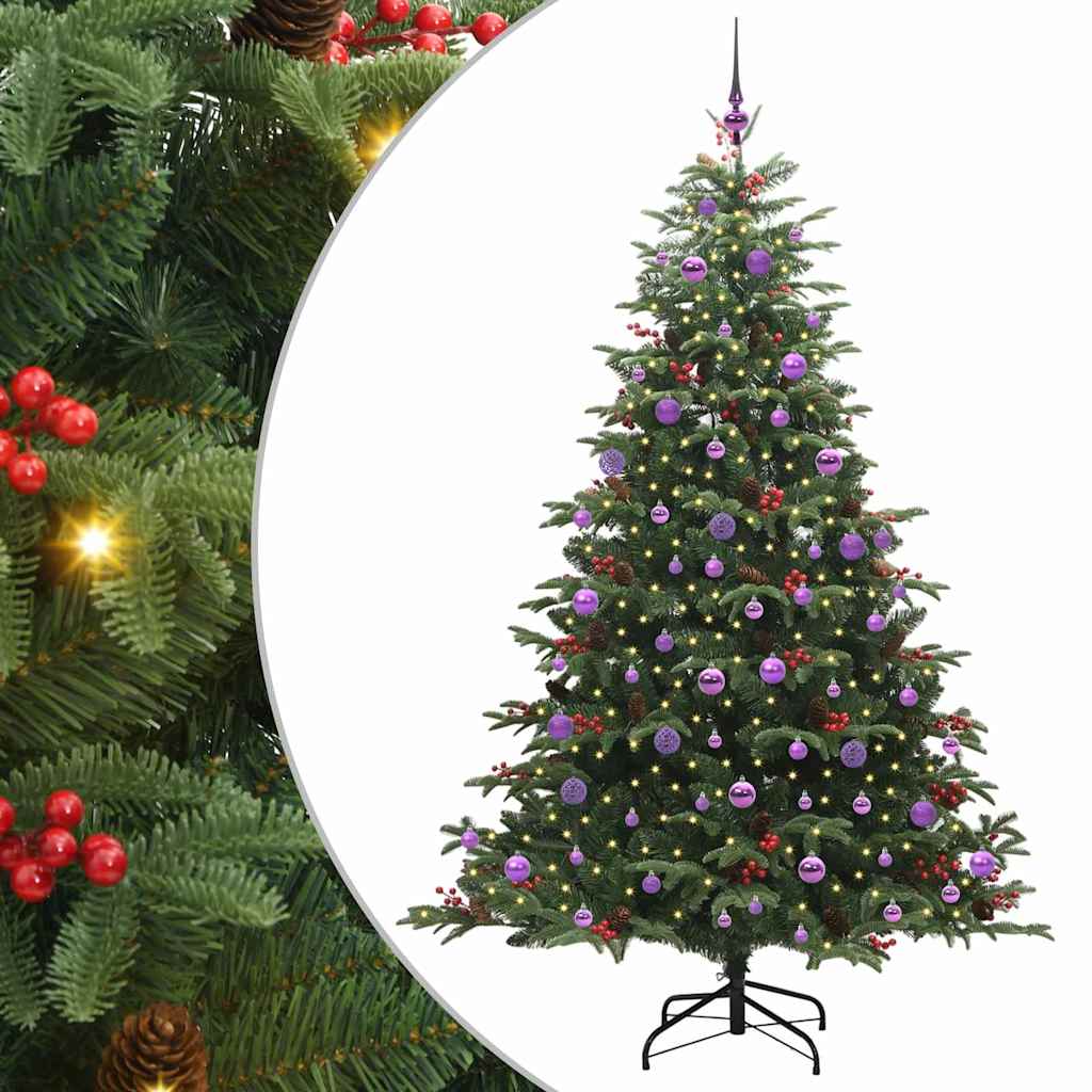 Künstlicher Weihnachtsbaum mit 300 LEDs Grün 210 cm