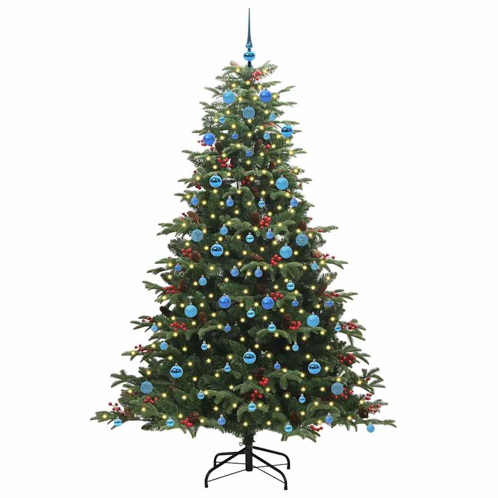 Künstlicher Weihnachtsbaum mit 300 LEDs mit Ständer Grün 210 cm