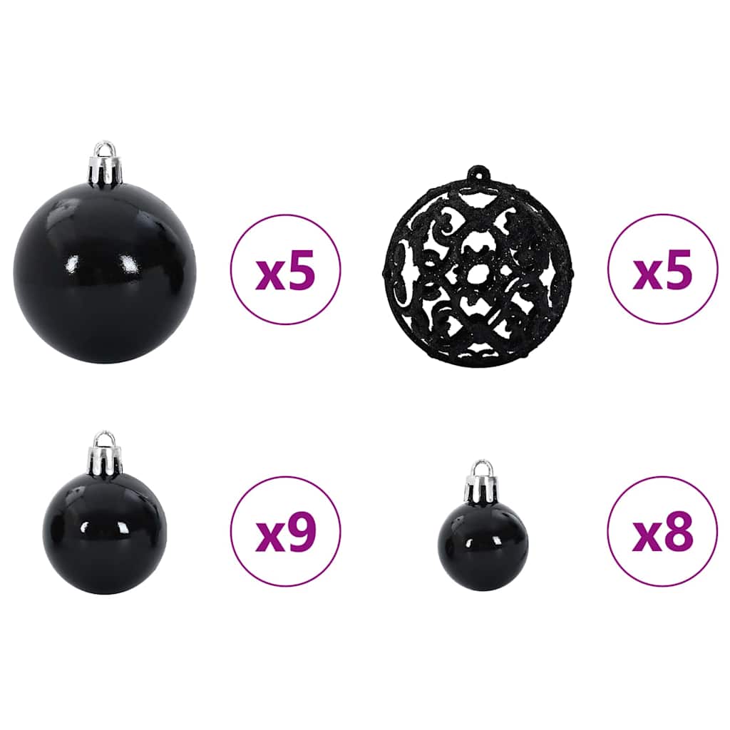 Künstlicher klappbarer Weihnachtsbaum Grün und Weiß 120 cm