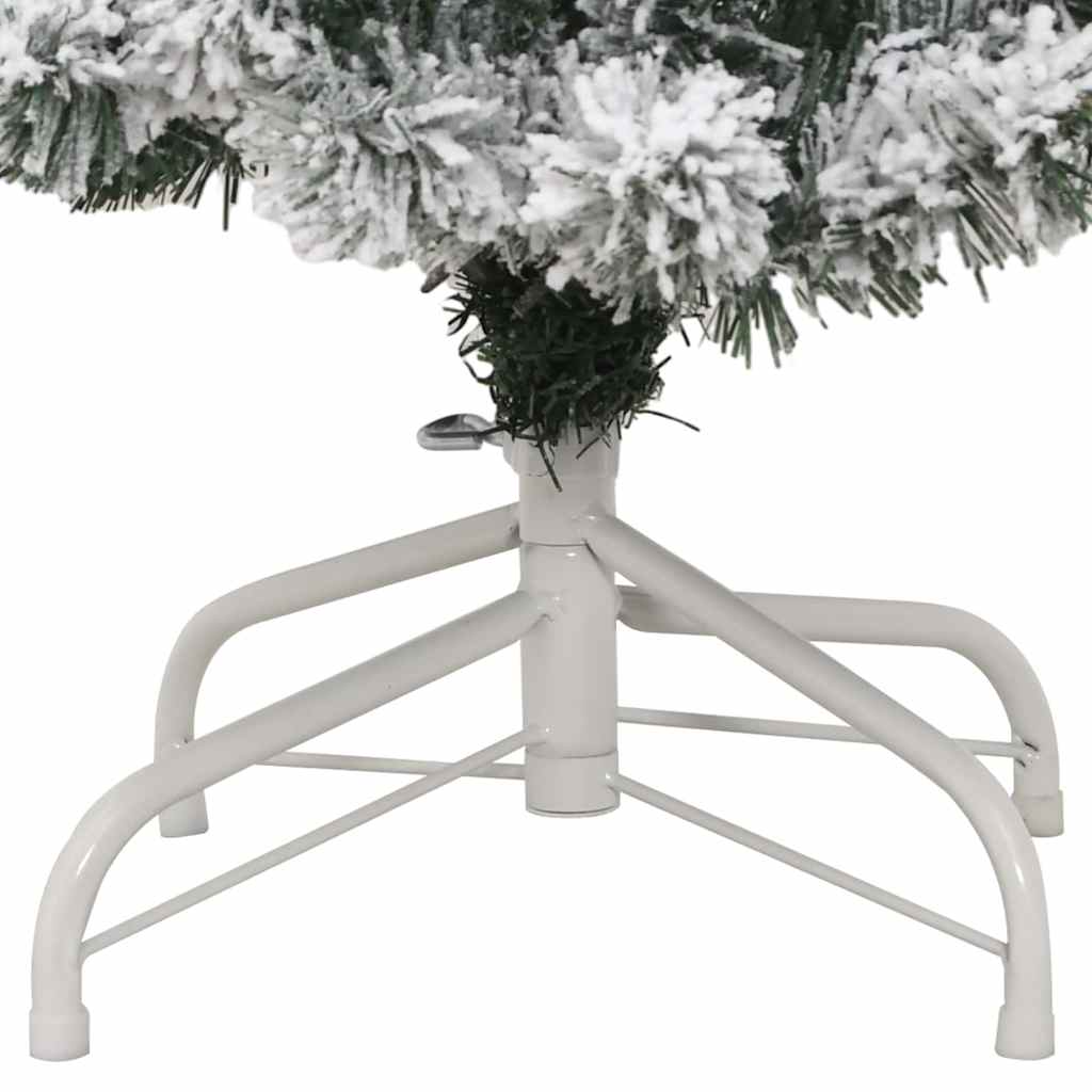 Künstlicher klappbarer Weihnachtsbaum Grün und Weiß 120 cm