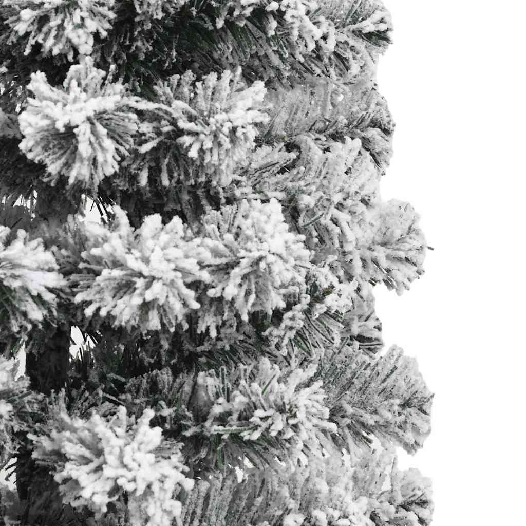 Künstlicher klappbarer Weihnachtsbaum Grün und Weiß 150 cm