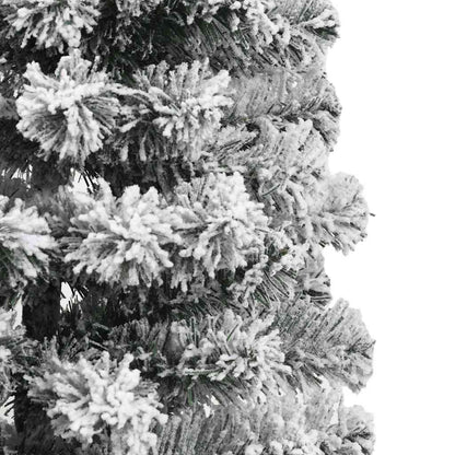Künstlicher klappbarer Weihnachtsbaum Grün und Weiß 150 cm