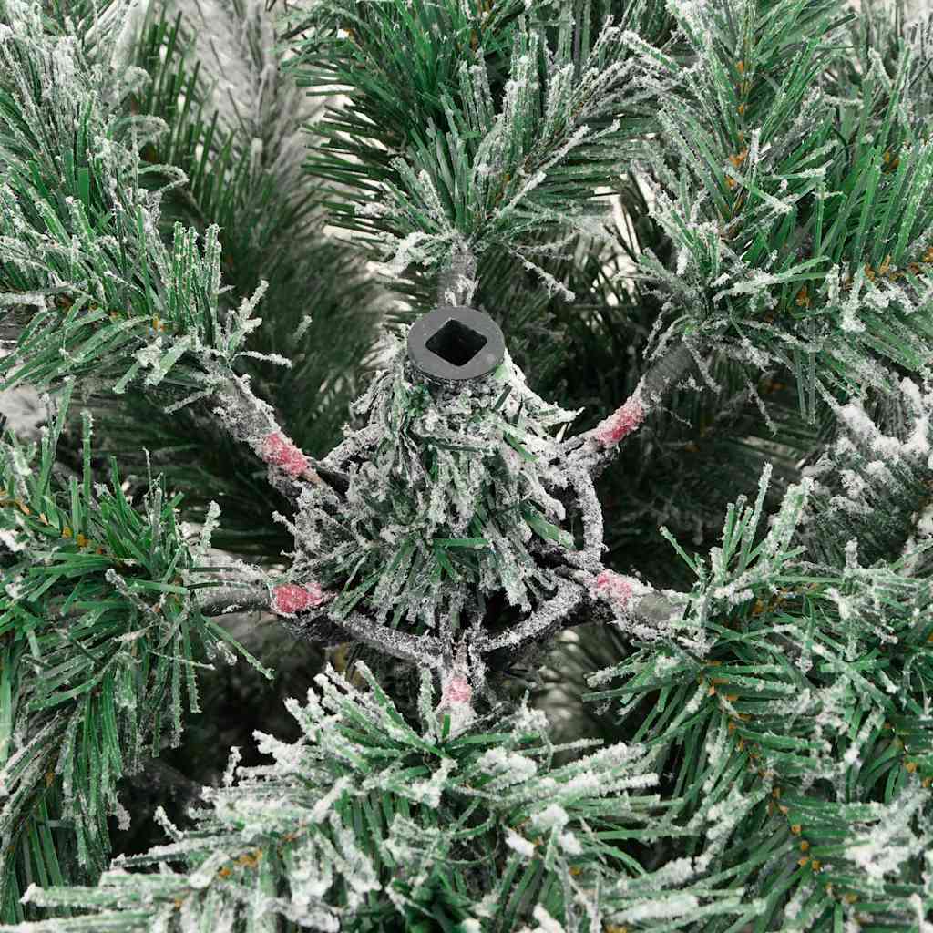 Künstlicher klappbarer Weihnachtsbaum Grün und Weiß 180 cm