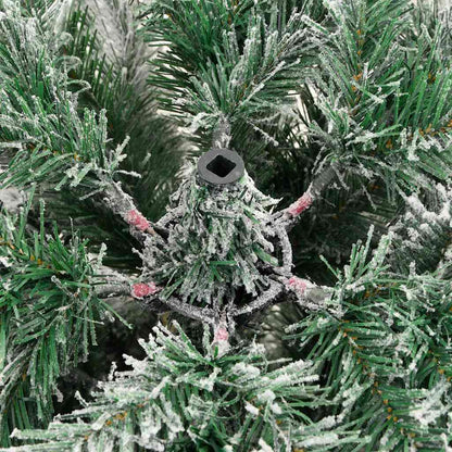 Künstlicher klappbarer Weihnachtsbaum Grün und Weiß 240 cm