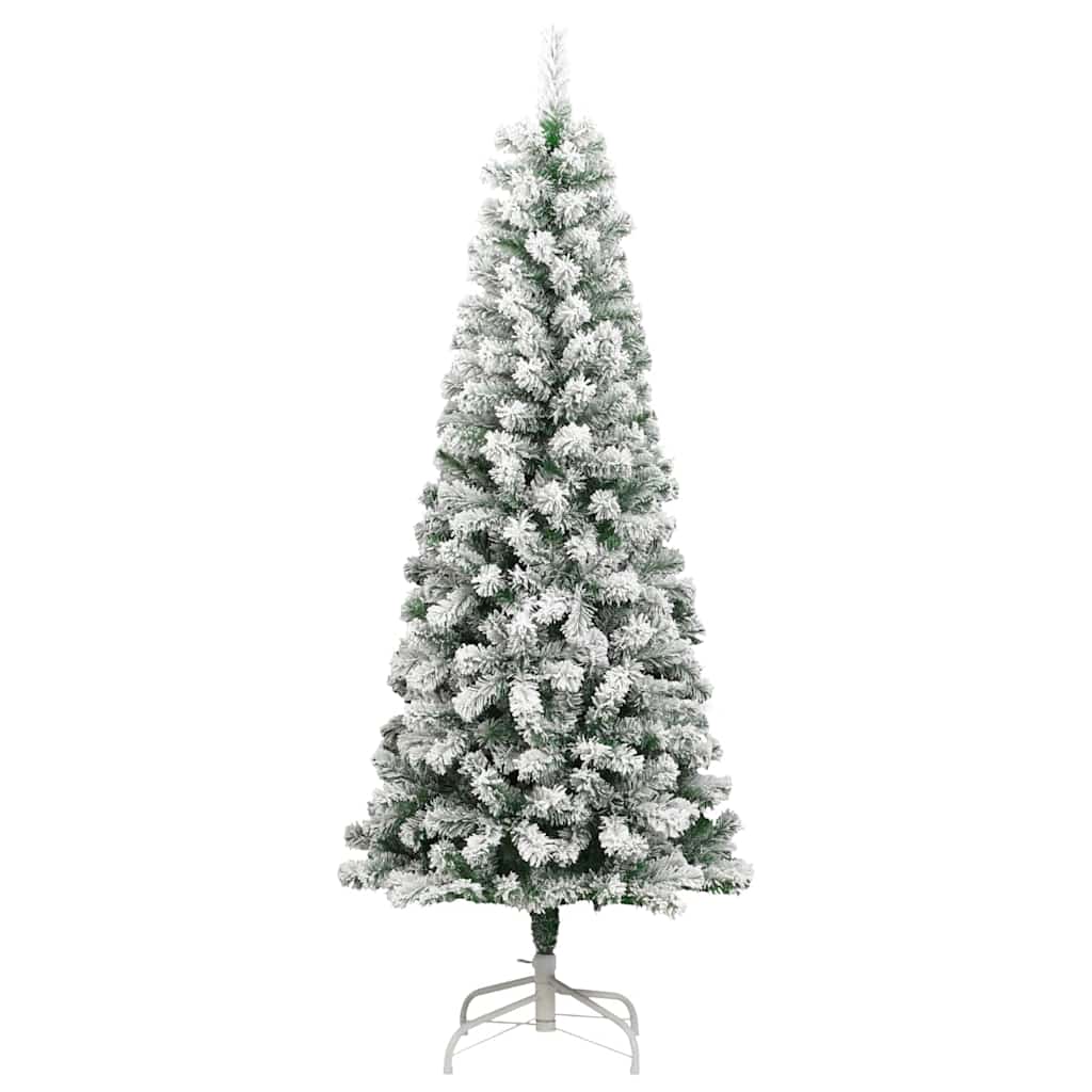 Künstlicher klappbarer Weihnachtsbaum Grün und Weiß 240 cm