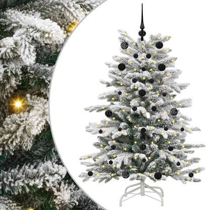 Künstlicher klappbarer Weihnachtsbaum Weiß 150 cm PE und PVC