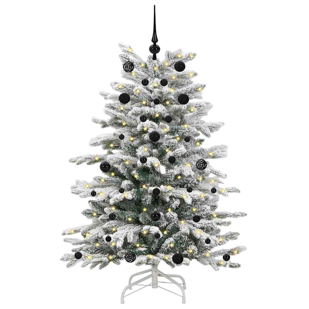 Künstlicher klappbarer Weihnachtsbaum Weiß 150 cm PE und PVC