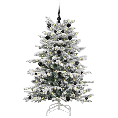 Künstlicher klappbarer Weihnachtsbaum Weiß 150 cm PE und PVC