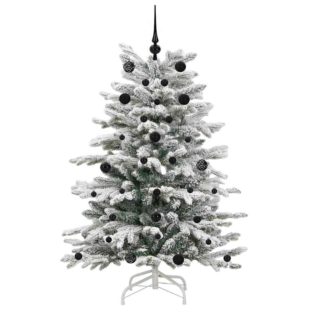 Künstlicher klappbarer Weihnachtsbaum Weiß 150 cm PE und PVC