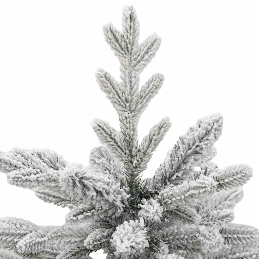 Künstlicher klappbarer Weihnachtsbaum Weiß 150 cm PE und PVC