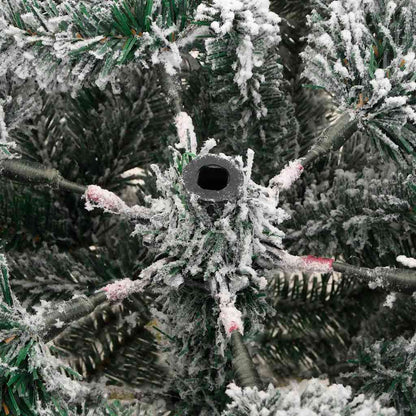 Künstlicher klappbarer Weihnachtsbaum Weiß 150 cm PE und PVC