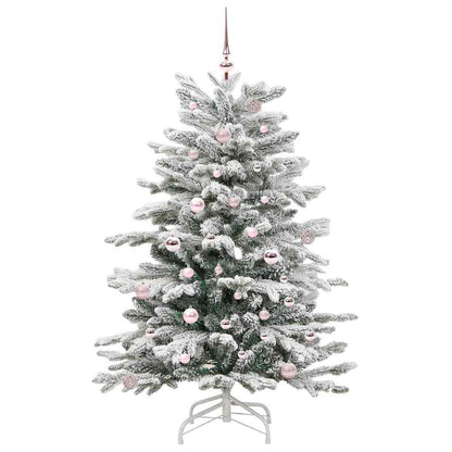 Künstlicher klappbarer Weihnachtsbaum Weiß 150 cm PE und PVC