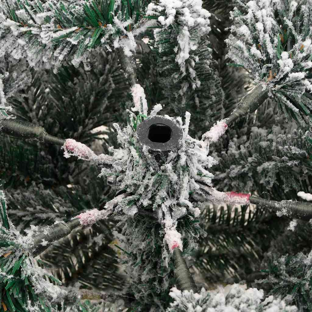 Künstlicher klappbarer Weihnachtsbaum Weiß 150 cm PE und PVC