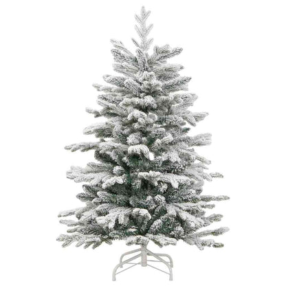 Künstlicher klappbarer Weihnachtsbaum Weiß 150 cm PE und PVC