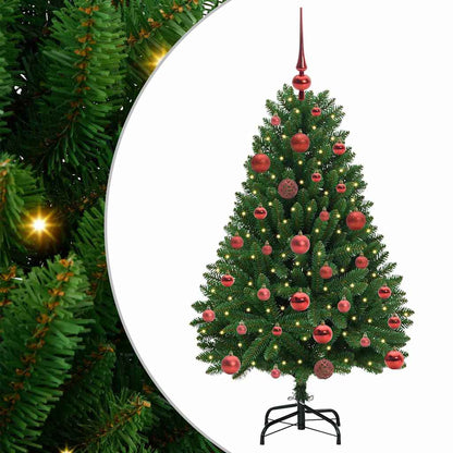 Künstlicher Weihnachtsbaum 120 cm 150 LEDs Warmes Weiß Grün