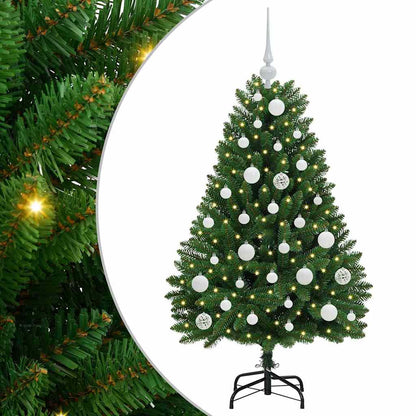 Künstlicher Weihnachtsbaum 120 cm 150 LEDs Warmes Weiß Grün