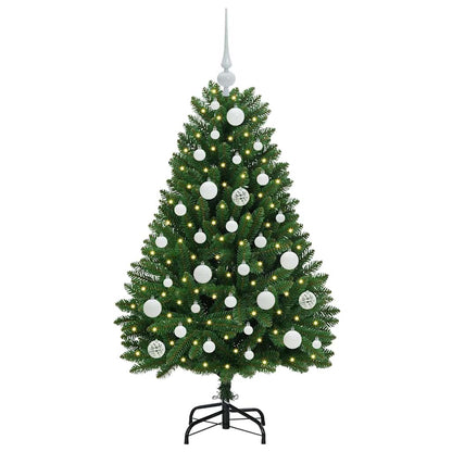 Künstlicher Weihnachtsbaum 120 cm 150 LEDs Warmes Weiß Grün