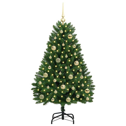 Künstlicher Weihnachtsbaum 120 cm 150 LEDs Warmes Weiß Grün