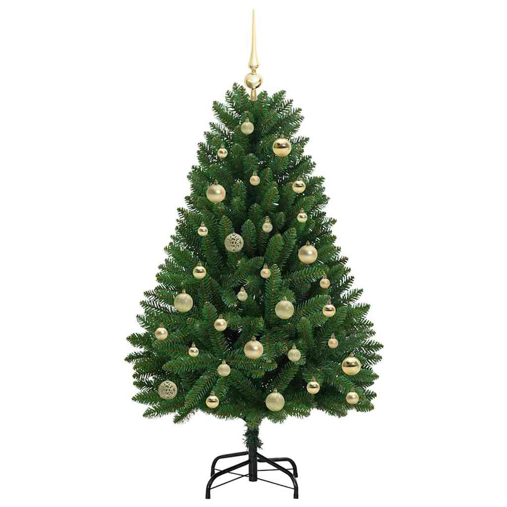 Künstlicher Weihnachtsbaum 120 cm 150 LEDs Warmes Weiß Grün