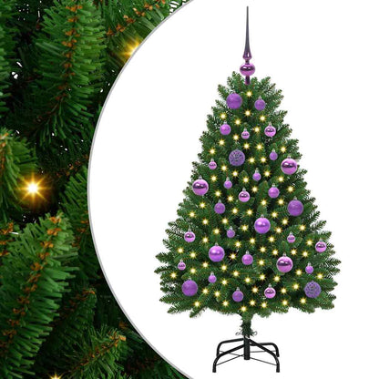 Künstlicher Weihnachtsbaum 120 cm 150 LEDs Warmes Weiß Grün
