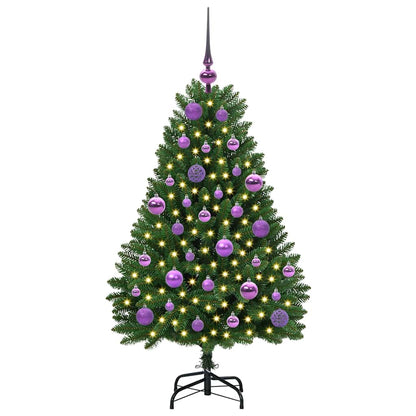 Künstlicher Weihnachtsbaum 120 cm 150 LEDs Warmes Weiß Grün