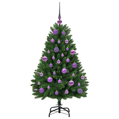 Künstlicher Weihnachtsbaum 120 cm 150 LEDs Warmes Weiß Grün