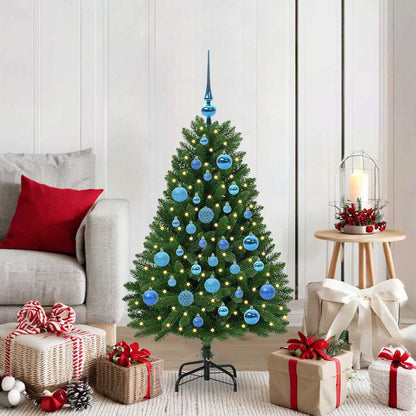 Künstlicher Weihnachtsbaum 120 cm 150 LEDs Warmes Weiß Grün
