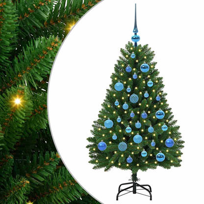 Künstlicher Weihnachtsbaum 120 cm 150 LEDs Warmes Weiß Grün