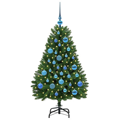 Künstlicher Weihnachtsbaum 120 cm 150 LEDs Warmes Weiß Grün