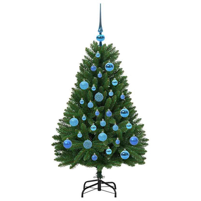Künstlicher Weihnachtsbaum 120 cm 150 LEDs Warmes Weiß Grün