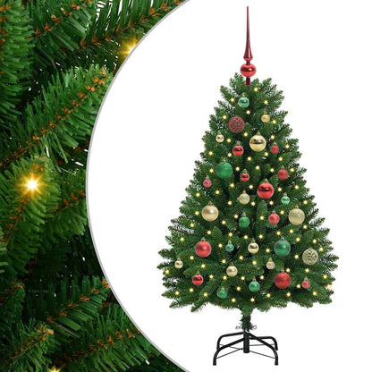 Künstlicher Weihnachtsbaum 120 cm 150 LEDs Warmes Weiß Grün