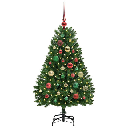 Künstlicher Weihnachtsbaum 120 cm 150 LEDs Warmes Weiß Grün