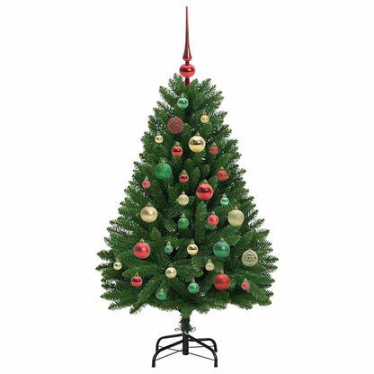 Künstlicher Weihnachtsbaum 120 cm 150 LEDs Warmes Weiß Grün