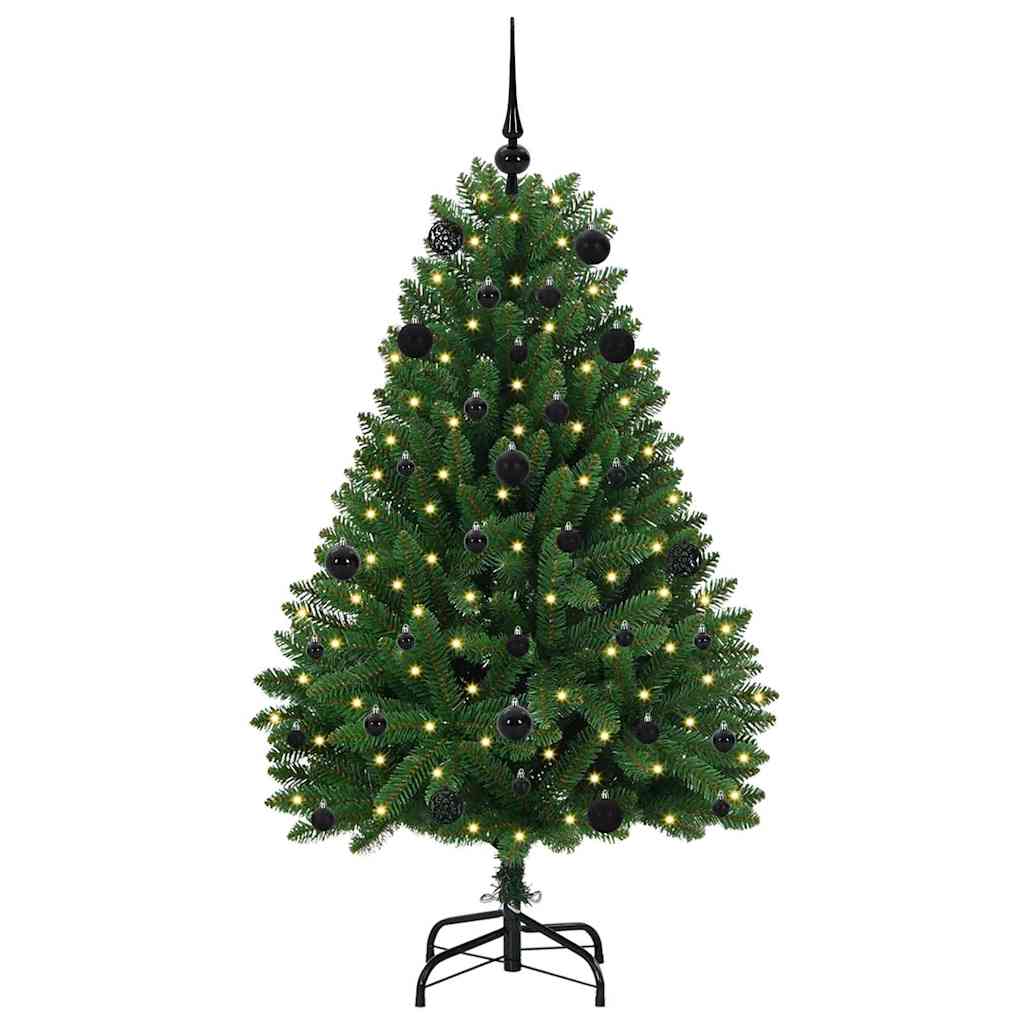 Künstlicher Weihnachtsbaum 150 cm 150 LEDs Warmes Weiß Grün