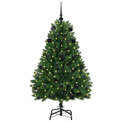 Künstlicher Weihnachtsbaum 150 cm 150 LEDs Warmes Weiß Grün