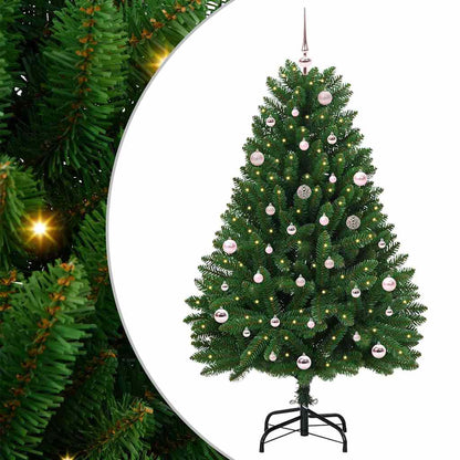 Künstlicher Weihnachtsbaum 150 cm 150 LEDs Warmes Weiß Grün