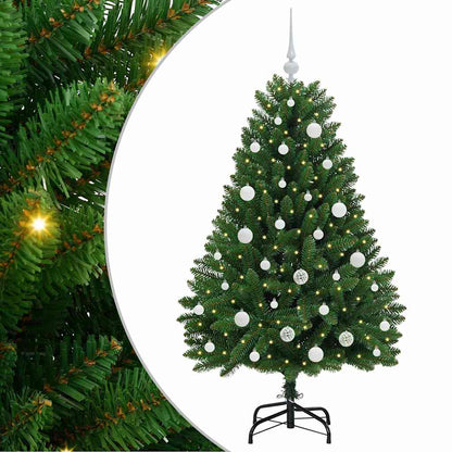 Künstlicher Weihnachtsbaum 150 cm 150 LEDs Warmes Weiß Grün