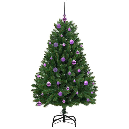 Künstlicher Weihnachtsbaum 150 cm 150 LEDs Warmes Weiß Grün