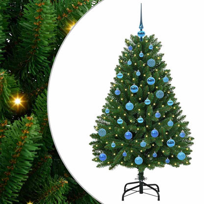 Künstlicher Weihnachtsbaum 150 cm 150 LEDs Warmes Weiß Grün