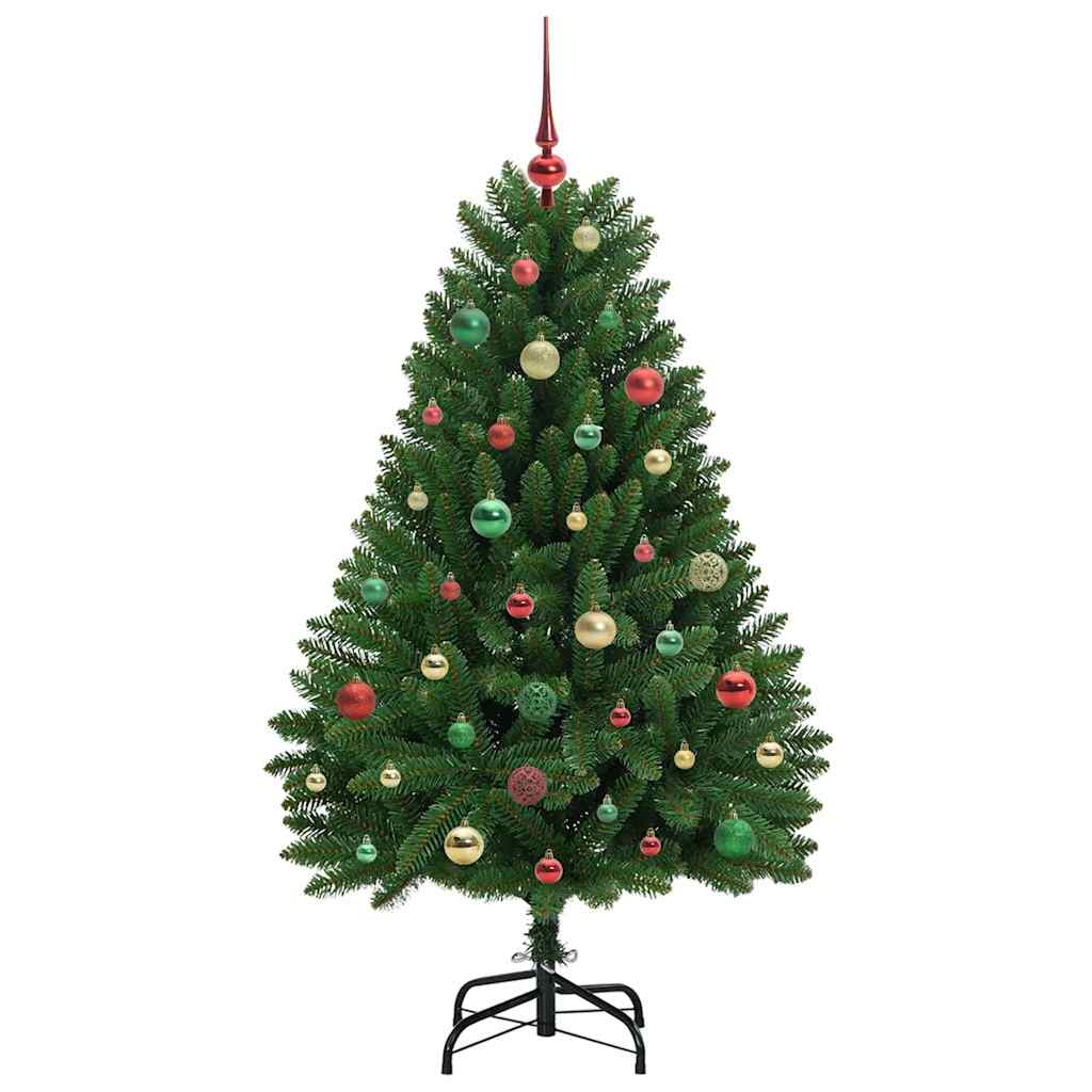 Künstlicher Weihnachtsbaum 150 cm 150 LEDs Warmes Weiß Grün