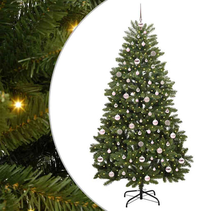 Künstlicher Weihnachtsbaum 210 cm 300 LEDs Warmes Weiß Grün