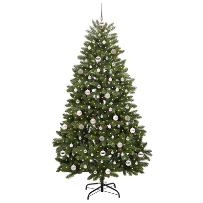 Künstlicher Weihnachtsbaum 210 cm 300 LEDs Warmes Weiß Grün