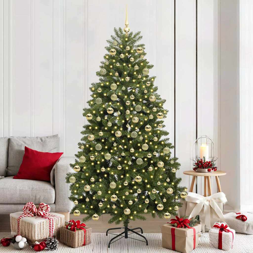 Künstlicher klappbarer Weihnachtsbaum 210 cm 300 LEDs