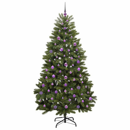 Künstlicher Weihnachtsbaum 210 cm 300 LEDs Warmes Weiß Grün