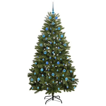 Künstlicher Weihnachtsbaum 210 cm 300 LEDs Warmes Weiß Grün