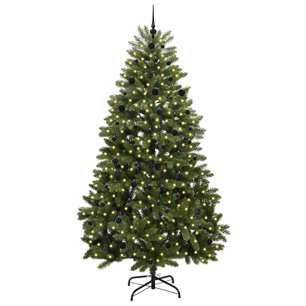 Künstlicher Weihnachtsbaum 240 cm 300 LEDs Warmes Weiß Grün