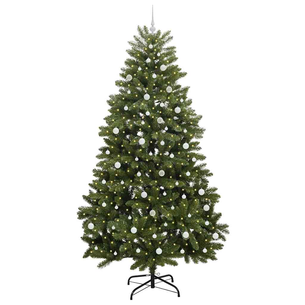Künstlicher Weihnachtsbaum Grün 240 cm PVC und Metall