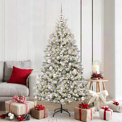 Künstlicher Weihnachtsbaum 180 cm 300 LEDs Warmes Weiß