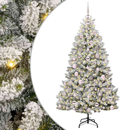 Künstlicher Weihnachtsbaum 180 cm 300 LEDs Warmes Weiß